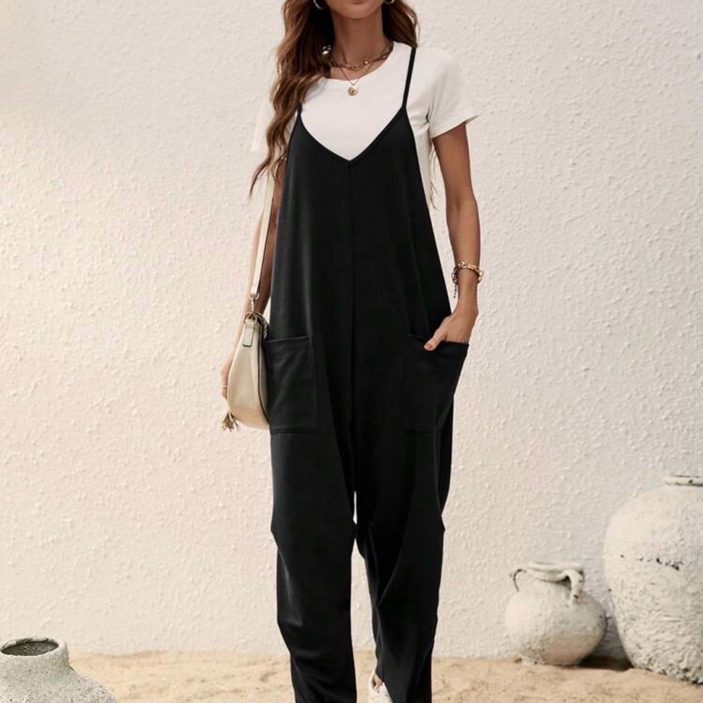 SHEIN Elegant Black Jumpsuit